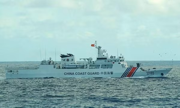 Nhật Bản tố Trung Quốc đưa tàu hải cảnh xâm phạm trái phép vùng biển gần Senkaku. Ảnh minh họa: Straits Times.