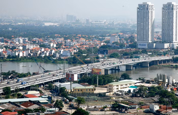 Cầu Sài Gòn 2 là một trong những dự án gắn với tên tuổi Công ty CP Xây dựng Hạ tầng CII. Ảnh: Đinh Tuấn