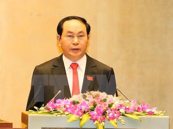 Chủ tịch nước Trần Đại Quang. (Ảnh: Thống Nhất/TTXVN)