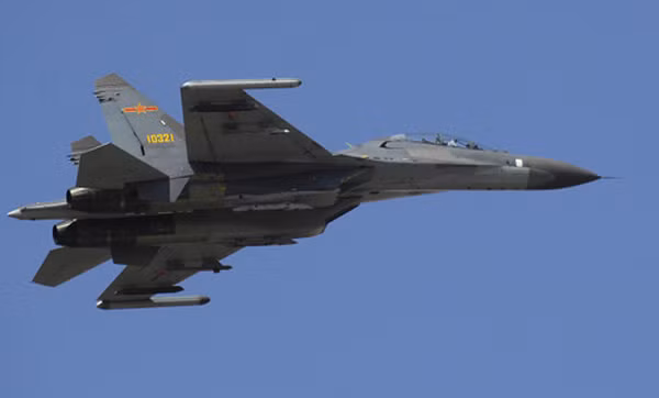 Một tiêm kích Su-27UBK của Không quân Trung Quốc. Ảnh: Wikipedia.
