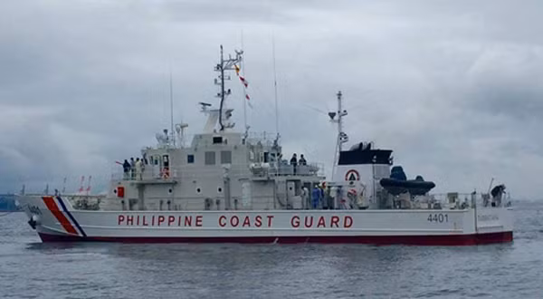 Tàu BRP Tubbataha rời nhà máy đóng tàu Yokohama, Nhật Bản, ngày 11/8. Ảnh:Rappler.