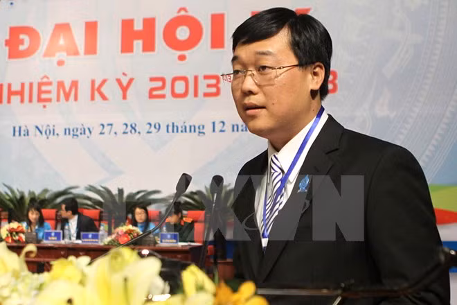 Ông Lê Quốc Phong, Ủy viên dự khuyết Ban chấp hành Trung ương Đảng, Bí thư Trung ương Đoàn, Chủ tịch Hội Sinh viên Việt Nam. (Nguồn: TTXVN)