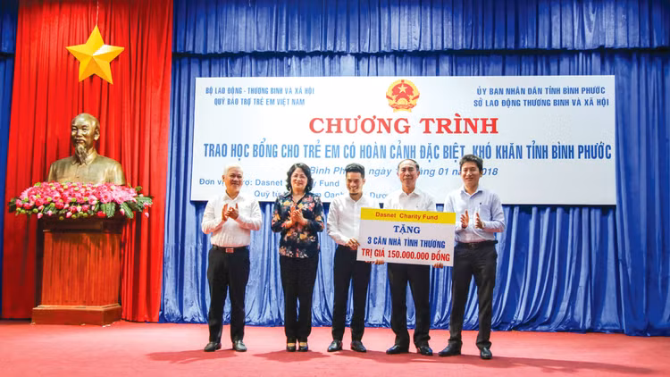 Hàng năm, Công ty CP Đầu tư - Bất động sản Thành Phương luôn trích từ 10-15% lợi nhuận cho các hoạt động thiện nguyện