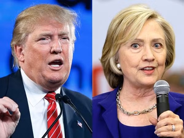 Tỷ phú Donald Trump (trái), ứng viên tổng thống đảng Cộng hòa, và bà Hillary Clinton, ứng viên tổng thống đảng Dân chủ. Ảnh: AP.