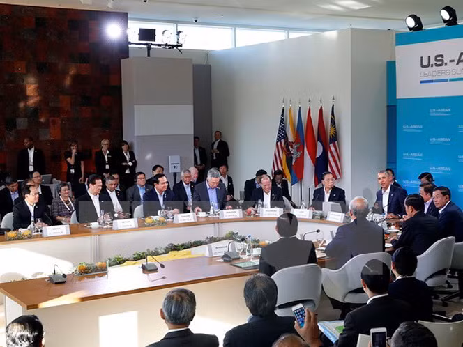 Hội nghị Cấp cao đặc biệt ASEAN-Hoa Kỳ. (Ảnh: Đức Tám/TTXVN)