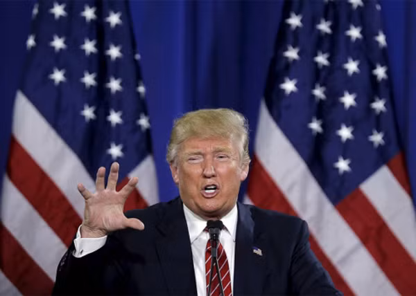 Tỷ phú Donald Trump, ứng viên tổng thống Mỹ đảng Cộng hoà. Ảnh: Slate