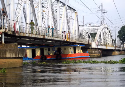 Dự án cầu đường sắt Bình Lợi và cải tạo luồng sôngSài Gòn sẽ hoàn thành vào cuối năm nay. Ảnh:An Nhơn.