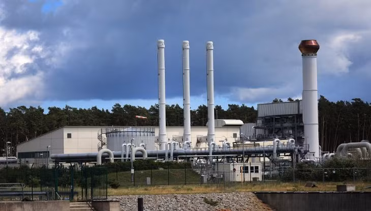 Trạm tiếp nhận khí nén của đường ống dẫn khí đốt tự nhiên Nord Stream 1 ở Lubmin, Đức. Ảnh: CNN