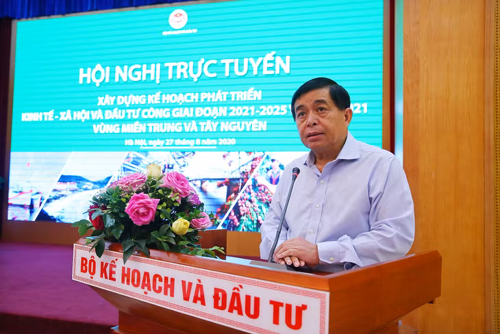 Bộ trưởng Bộ KH&amp;ĐT Nguyễn Chí Dũng phát biểu tại Hội nghị. Ảnh: Lê Tiên