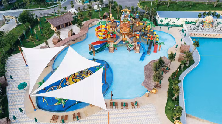 Công viên Tropicana Park lấy ý tưởng từ văn hóa Polynesia, vùng biển Thái Bình Dương