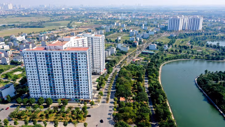 Nếu thực hiện theo khoản 27 Điều 79 Dự thảo Luật Đất đai (sửa đổi), nhiều dự án xây dựng khu đô thị không thỏa mãn tiêu chí của khoản 27 Điều 79 thì không được đấu thầu. Ảnh: Lê Tiên