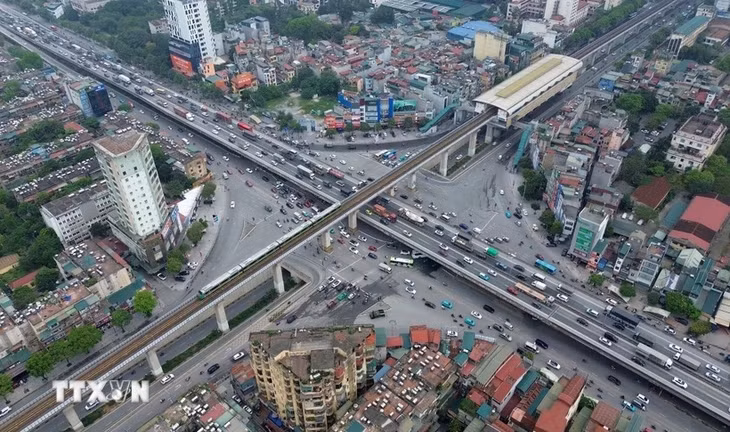 Đường sắt đô thị. (Ảnh: Quốc Khánh/TTXVN) Đường sắt đô thị. (Ảnh: Quốc Khánh/TTXVN)