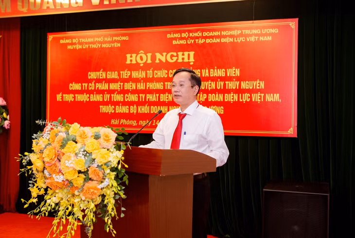 Đồng chí Tạ Công Hoan, Bí thư Đảng ủy, Chủ tịch HĐQT Công ty CP Nhiệt điện Hải Phòng