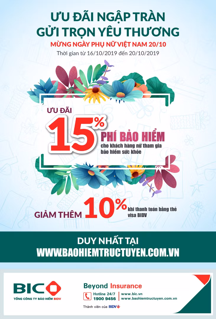 BIC giảm tới 25% phí bảo hiểm sức khỏe nhân ngày Phụ nữ Việt Nam ảnh 1