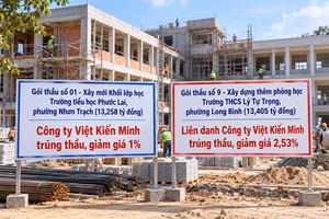 Phường Nhơn Trạch (Đồng Nai): Không có đối thủ, Việt Kiến Minh trúng gói thầu hơn 13 tỷ đồng sau 2 lần đấu
