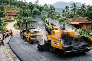 Liên danh Quang Huy - Tân Hoàng trúng gói thầu đường giao thông hơn 49,6 tỷ đồng tại xã Bình Giã