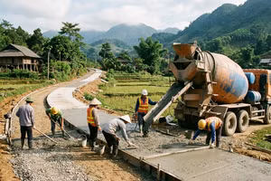 Liên danh 3 thành viên trúng gói thầu nâng cấp Đường 442 hơn 42,3 tỷ đồng tại xã Yên Trị