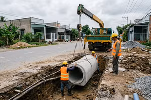 Gói thầu thoát nước hơn 25,3 tỷ đồng tại Bàu Bàng về tay Liên danh Đại Việt - Tấn Quang Long
