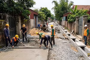 Hà Nội: Liên danh Minh Tú - Linh Anh Đức - Hà Mỹ trúng gói thầu xây đường hơn 45,3 tỷ đồng tại xã Hương Sơn