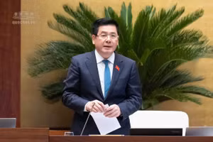 Phó Chủ tịch Quốc hội Nguyễn Hồng Diên điều hành Phiên thảo luận
