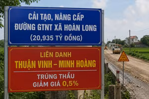 Xã Hoàn Long (Hưng Yên): Công ty Thuận Vinh thuận lợi trúng gói thầu gần 21 tỷ đồng