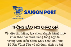 Công ty cổ phần Cảng Sài Gòn thông báo mời chào giá