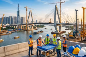 Liên danh 6 thành viên trúng gói thầu 1.167 tỷ đồng xây cầu đường Nguyễn Khoái, TP.HCM