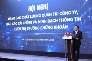Thứ trưởng Bộ Tài chính Nguyễn Đức Chi phát biểu tại Hội nghị