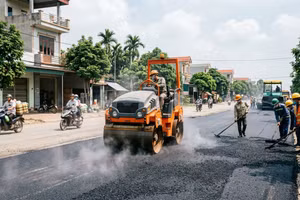 Loại Cơ điện Thảo Anh, Xây dựng số 1 Bắc Giang trúng gói thầu thảm nhựa đường hơn 25,2 tỷ đồng tại Việt Yên
