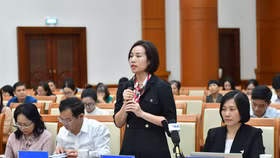 Bà Nguyễn Thị Quế Hương, Phó Vụ trưởng Vụ Đầu tư và phát triển hạ tầng