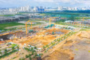 Một số nhà đầu tư đề nghị cần tiếp tục hoàn thiện cơ chế khấu trừ chi phí tạo lập quỹ đất đối với dự án thực hiện thông qua thỏa thuận nhận quyền sử dụng đất (trong ảnh: Dự án Khu đô thị The Global City tại TP.HCM). Ảnh: Gia Khoa