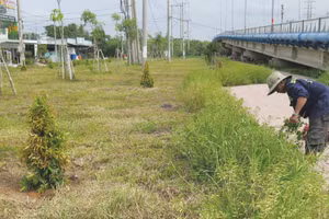 Dự án Nâng cấp, cải tạo vỉa hè đường Duyên Hải (từ đường Lê Hùng Yên đến chợ Cần Giờ) được khắc phục các khu vực có tình trạng nứt, ổ gà, nứt gãy. Ảnh: Hải An