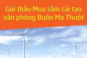 Công ty TNHH Đầu tư và quản lý điện gió Cư Né thông báo chào hàng cạnh tranh