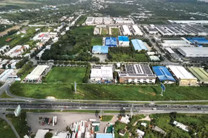 Dự án Khu công nghiệp Bình Minh quy mô 131,5 ha tại Vĩnh Long của Công ty CP Tư vấn Thương mại Dịch vụ Địa ốc Hoàng Quân Mê Kông. Ảnh: A.D