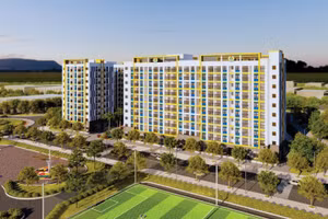 Phối cảnh Dự án Nhà ở xã hội Công đoàn tại phường Việt Yên, tỉnh Bắc Ninh. Ảnh: Trần Tuấn