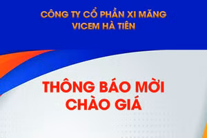 Công ty cổ phần Xi măng VICEM Hà Tiên thông báo mời chào giá
