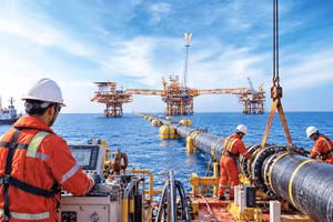 Gói thầu Thiết kế, mua sắm và thi công xây lắp (EPC) thuộc Dự án Đường ống thu gom, vận chuyển khí mỏ Sư Tử Trắng được đấu thầu rộng rãi quốc tế. Ảnh minh họa: Song Lê