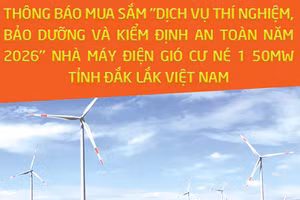 Công ty TNHH Đầu tư năng lượng tái tạo Cư Né thông báo chào giá cạnh tranh
