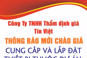 Mời chào giá Trang thiết bị Trung tâm An ninh mạng.