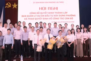 Bộ máy nhân sự của Ban Quản lý dự án đầu tư xây dựng phường Lái Thiêu đang từng bước được kiện toàn