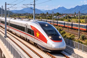 Dự án Đường sắt tốc độ cao trên trục Bắc - Nam có sơ bộ tổng mức đầu tư khoảng 1.713.548 tỷ đồng, dự kiến đưa vào khai thác, vận hành từ năm 2035. Phối cảnh: Phú An
