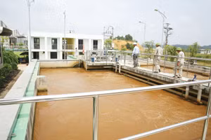 Gói thầu Xây lắp + thiết bị; thí nghiệm cọc thuộc Dự án Xây dựng Nhà máy Xử lý nước thải TP. Vĩnh Yên, giai đoạn II có giá dự toán 155,839 tỷ đồng. Ảnh minh họa: Tiên Giang
