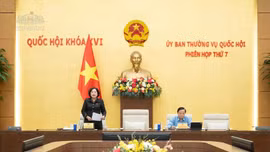 Phó Chủ tịch Quốc hội Nguyễn Thị Hồng phát biểu kết luận nội dung phiên họp