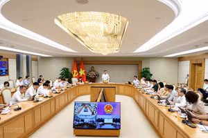 Phó Thủ tướng Nguyễn Văn Thắng chủ trì cuộc họp của Hội đồng điều hành Trung tâm Tài chính Quốc tế - Ảnh: chinhphu.vn/Đức Tuân