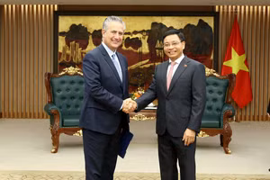 Phó Thủ tướng Nguyễn Văn Thắng tiếp Tổng Giám đốc điều hành Citigroup, ông Ernesto Torres Cantú - Ảnh chinhphu.vn/Đức Tuân