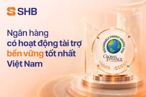 SHB năm thứ tư liên tiếp được Global Finance vinh danh tại “Sustainable Finance Awards”