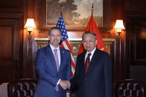 Tổng Bí thư, Chủ tịch nước Tô Lâm tiếp Đại sứ Jamieson Greer, Trưởng Đại diện Thương mại Hoa Kỳ - Ảnh: TTXVN
