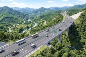 Tuyến đường bộ cao tốc Quảng Ngãi - Kon Tum, đoạn Quảng Ngãi - Đăk Hà có tổng chiều dài khoảng 136 km