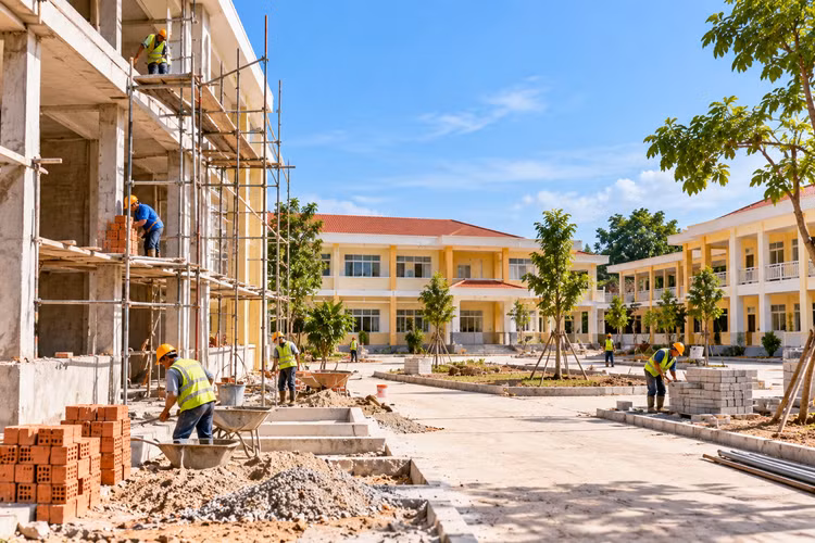 Cần Thơ chọn nhà thầu xây mới cải tạo nhiều trường học trên địa bàn huyện Long Phú
