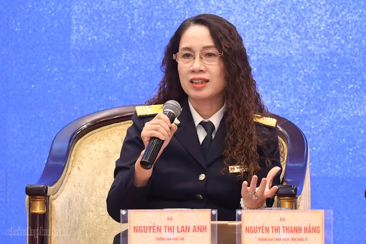 Bà Nguyễn Thị Lan Anh, Trưởng ban Pháp chế (Cục Thuế) - Ảnh: VGP/Nhật Bắc